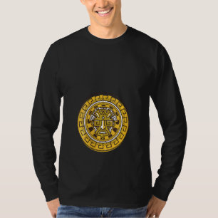 Womens Aztec Symbol Ancient Ethnic People Civiliza T-Shirt