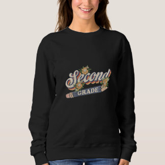 Womens Back To School Second Grade 2nd Grade Penci Sweatshirt