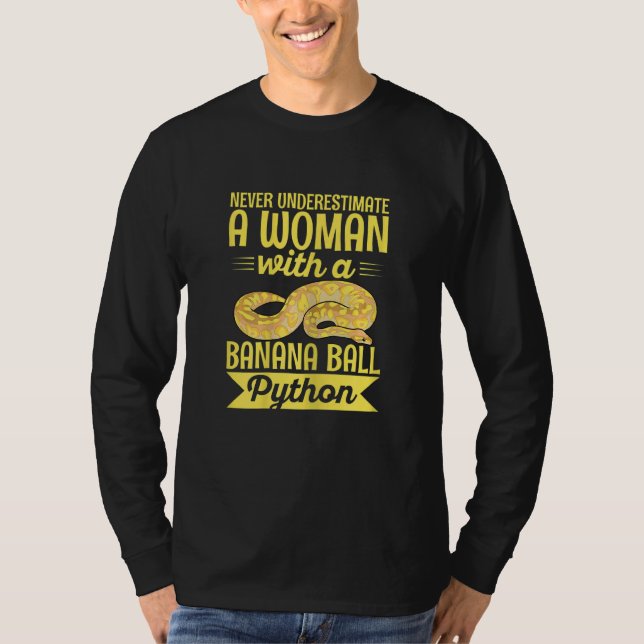Womens Banana Ball Python for a Banana ball python T-Shirt (Vorderseite)