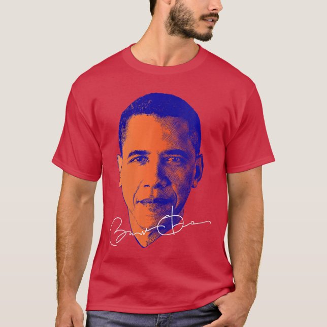 Womens Barack Obama T Shirt Honoring the 44th US V (Vorderseite)