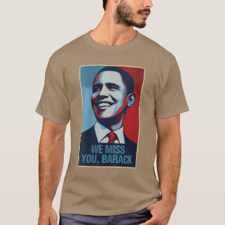 Womens Barack Obama We Miss You VNeck T-Shirt