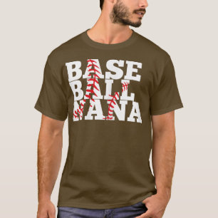 Womens Baseball Nana Baseball Grandma  T-Shirt