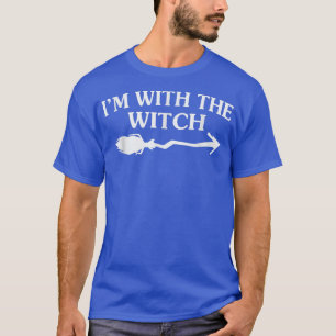 Womens Beängstigend Halloween Design Besen Hexe T  T-Shirt