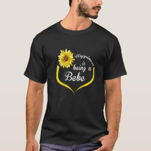 Womens Bebe Happiness Is Being A Bebe Raglan T-Shirt