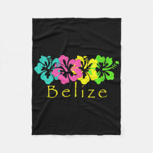 Womens Belize Tropical Beach _ Belize Surf V-Hals Fleecedecke