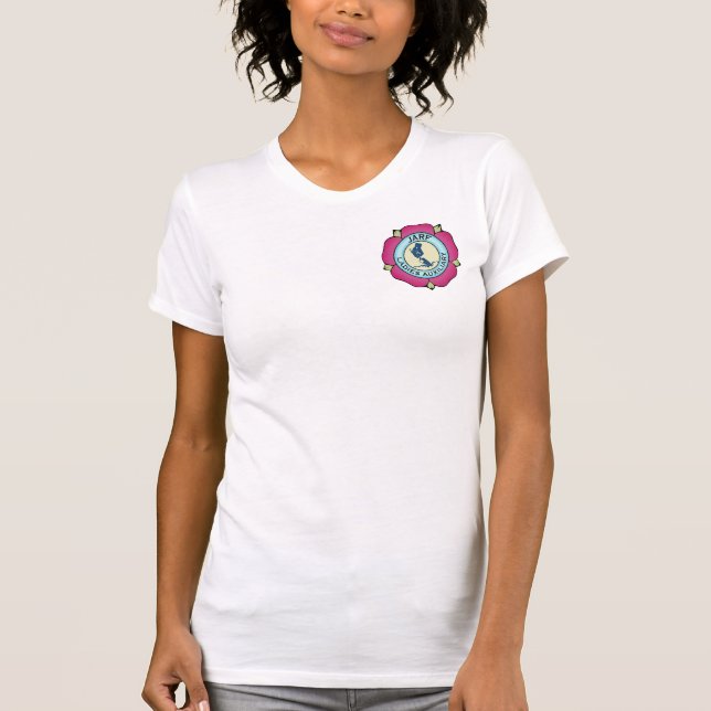 Women's Bella+Leinwand Slim Fit T - Shirt JLA Logo (Vorderseite)
