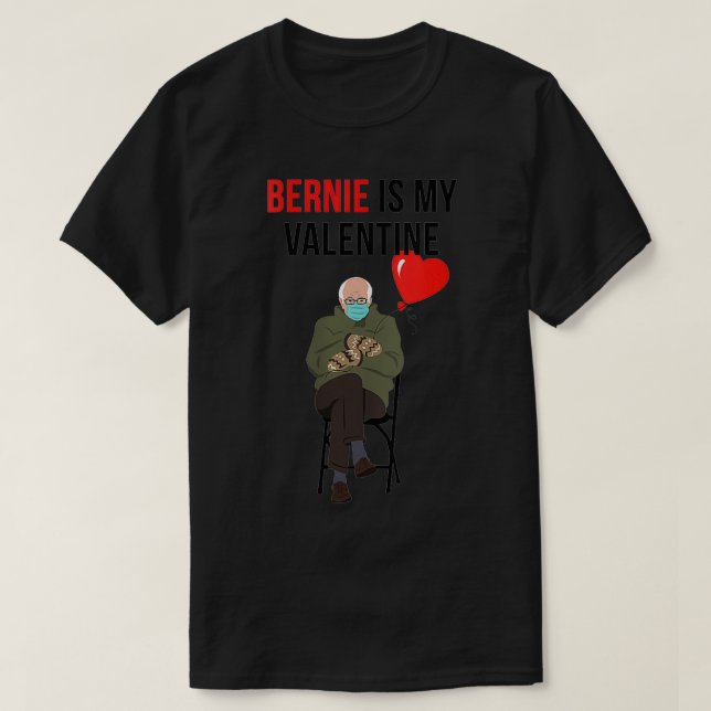 Womens Bernie is my Valentine Funny Bernie Sanders T-Shirt (Design vorne)