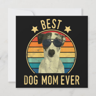 Womens Best Dog Mom Ever Italian Greyhound Mors Einladung