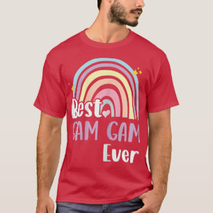 Womens Best Gam Gam Ever Boho Rainbow Funny Mother T-Shirt