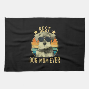 Womens Best Hund Mama je Miniatur Schnauzer Geschirrtuch