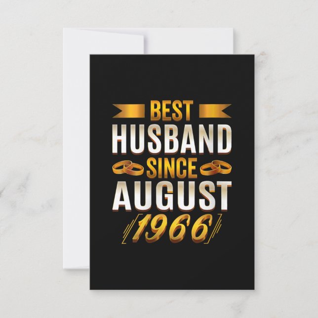 Womens Best Husband Seit August 1966 - Funny 54. Einladung (Vorderseite)