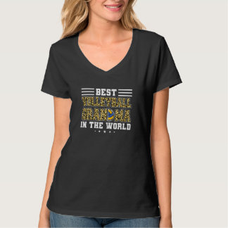 Womens best volleyball grandma in the world volley T-Shirt