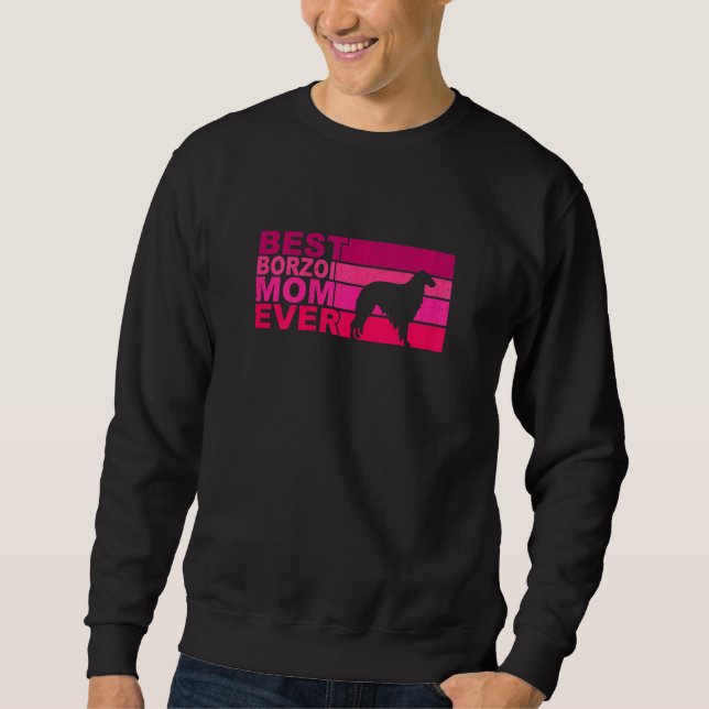 Womens Bestt Borzoi Mom Ever Sweatshirt (Vorderseite)