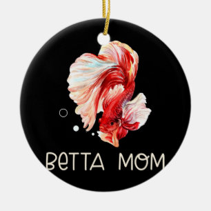 Womens Betta Fish Betta Mama Niedliches Haustier B Keramik Ornament