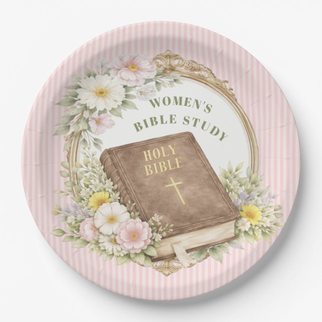 Women's Bible Study | Spring Flowers Pappteller (Vorderseite)