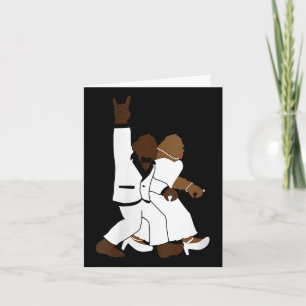 Womens Bigfoot Rock'n'Roll New Wedding Gift F Karte