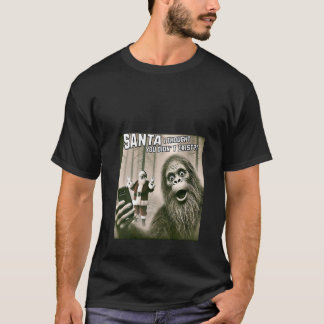 Womens Bigfoot Santa wirklich existiert überrascht T-Shirt