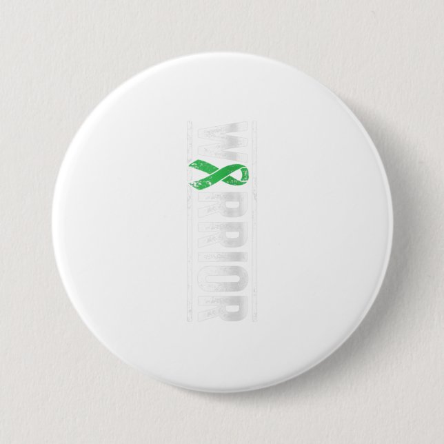 Womens Bile Duct Cancer Warrior Gallbladder Awa Button (Vorderseite)