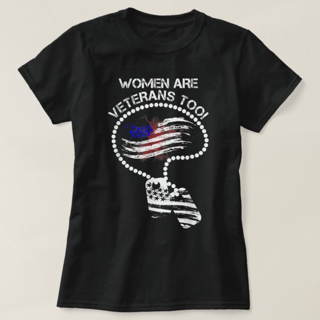 Womens bin ich eine Mama Oma und ein Veteran Nicht T-Shirt (Design vorne)