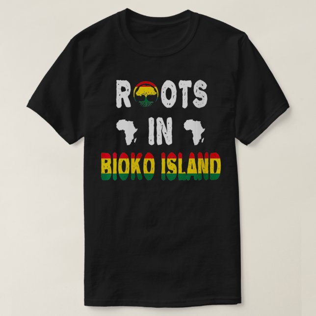Womens Bioko Island African Diaspora Herkunft DNA T-Shirt (Design vorne)