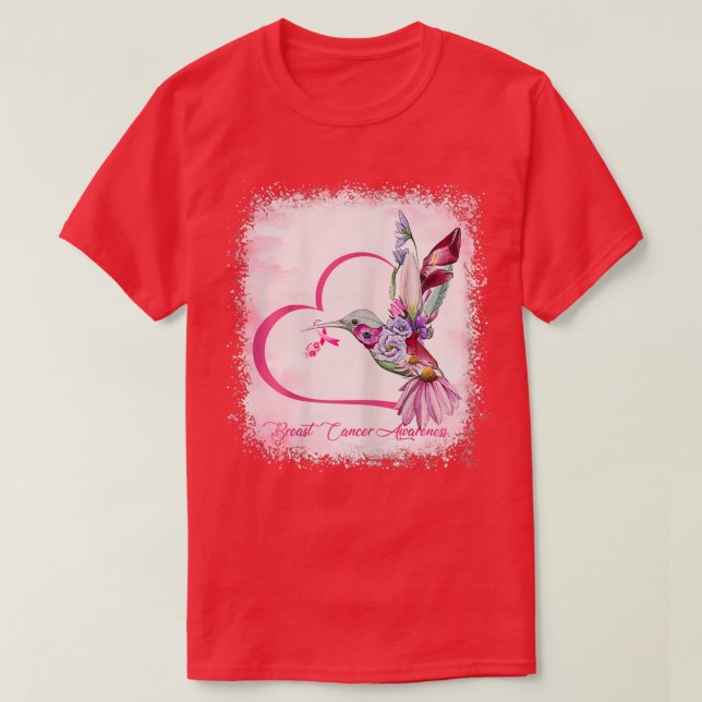 Womens Bird Heart Ribbon Sonnenblume gebleicht Bru T-Shirt (Design vorne)