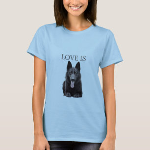Womens Black German Shepherd Schäfer T Dog Mama Va T-Shirt