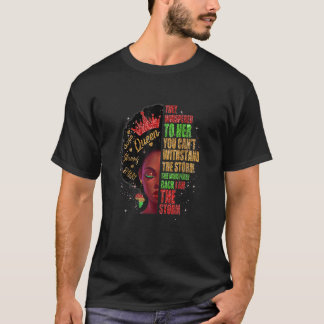 Womens Black History Month Afro Melanin Queen Afri T-Shirt