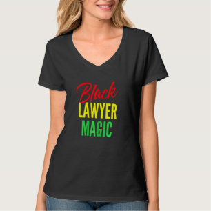 Womens Black Lawyer Magic American Attorney T-Shirt