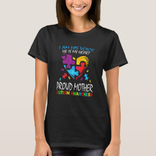 Womens Blue Proud Mother Autismus Awareness Mama S T-Shirt