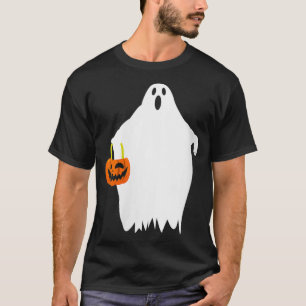 Womens Boo Halloween Apparel Ghost Halloween VNec T-Shirt