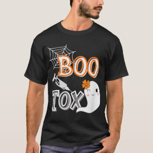 Womens BOO-Tox Nurse Injektor Halloween Filler Bot T-Shirt