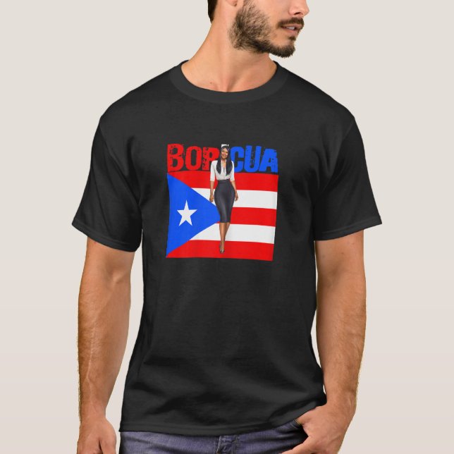 Womens Boricua Roots Puerto Rico Pride PR Souvenir T-Shirt (Vorderseite)