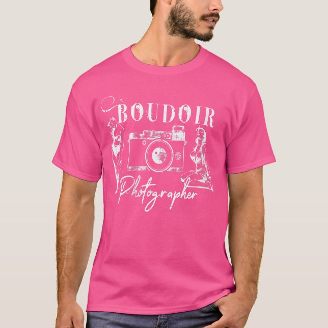 Womens Boudoir Photographer Distressed Vintage Pho T-Shirt (Vorderseite)