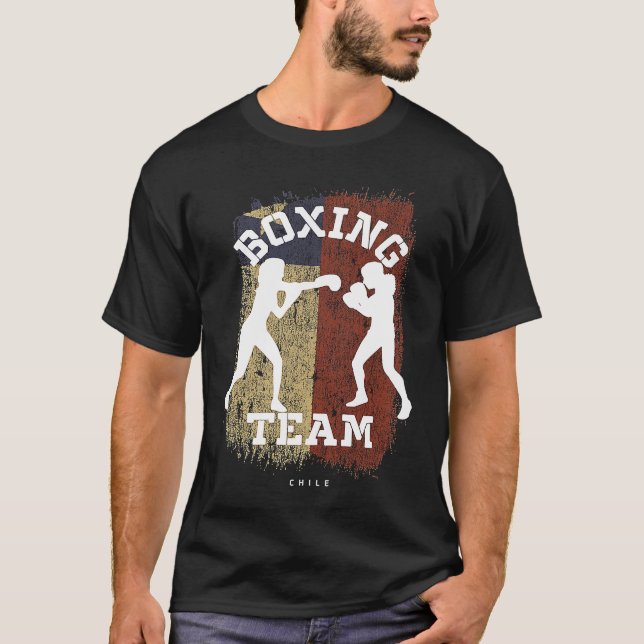Womens Boxing Chile Combat Sports Fighter Boxing T-Shirt (Vorderseite)