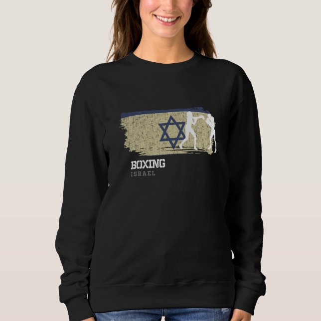 Womens Boxing Israel Combat Sports Fighter Boxing  Sweatshirt (Vorderseite)