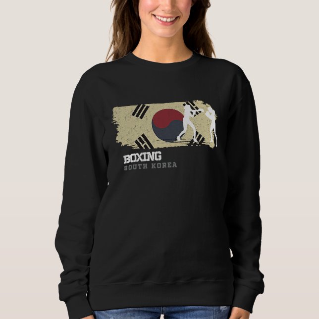 Womens Boxing South Korea Combat Sports Fighter Bo Sweatshirt (Vorderseite)
