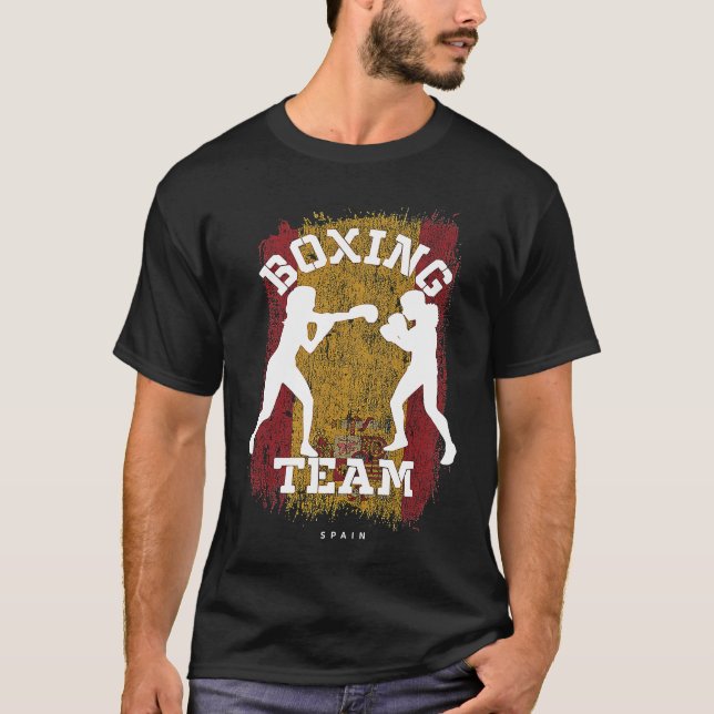 Womens Boxing Spain Combat Sports Fighter Boxing T-Shirt (Vorderseite)