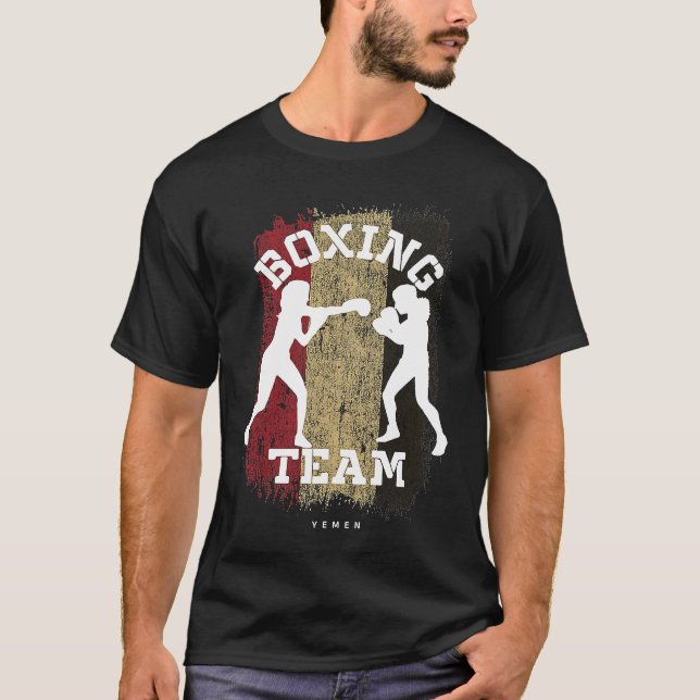Womens Boxing Yemen Combat Sports Fighter Boxing T-Shirt (Vorderseite)