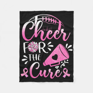 Womens Breast Cancer Awareness Cheer For The Cure  Fleecedecke
