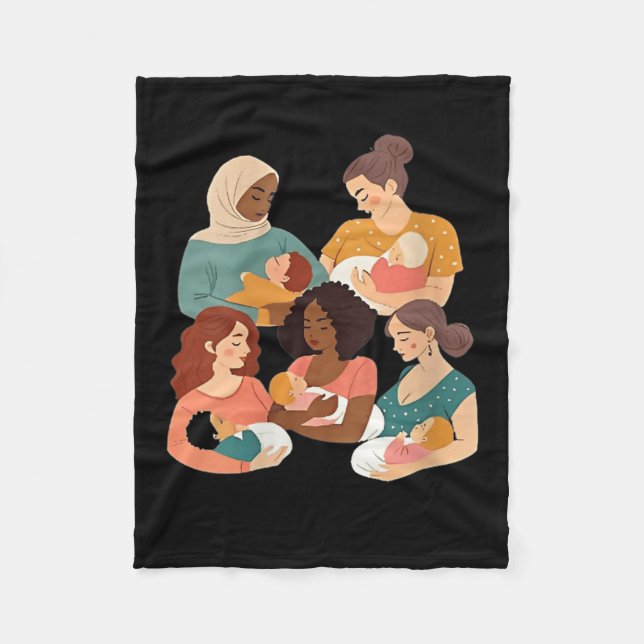 Womens Breastfeeding Lactation Consultant Birth Wo Fleecedecke (Vorderseite)