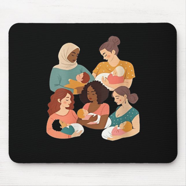 Womens Breastfeeding Lactation Consultant Birth Wo Mousepad (Vorne)