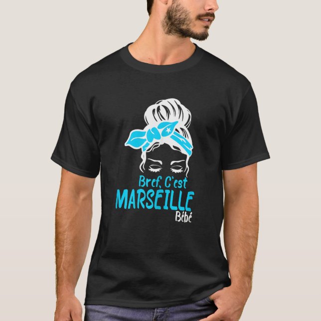 Womens Bref C'est Marseille Bébé Marseillais Suppo T-Shirt (Vorderseite)