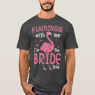Womens Bride Flamingo Bridal Junggeselinnen-Abschi T-Shirt
