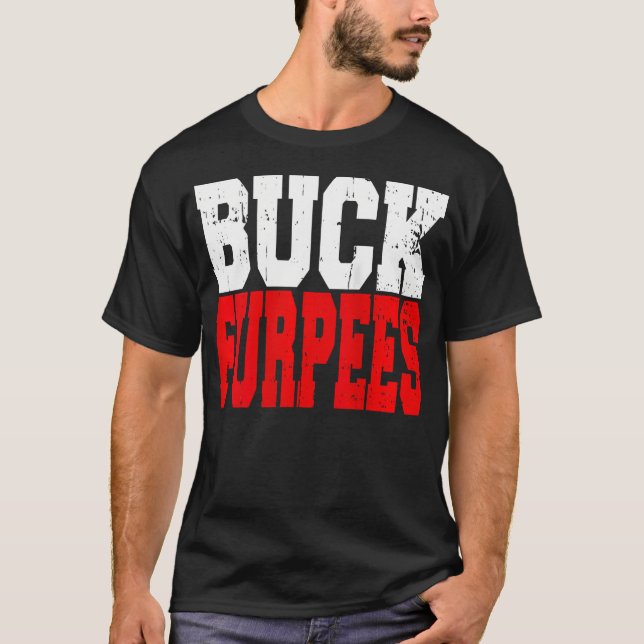 Womens Buck Furpees Gym Fitness Funny Burpees T-Shirt (Vorderseite)