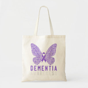 Womens Butterfly Dementia Lila Bewusstsein Tragetasche