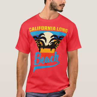 Womens California Long Beach Sand Surf und Sommer T-Shirt