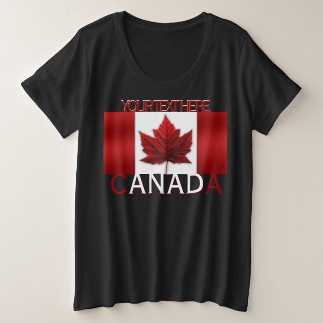 Women's Canada Shirt Custom Canada Plus Size Shirt (Design vorne)
