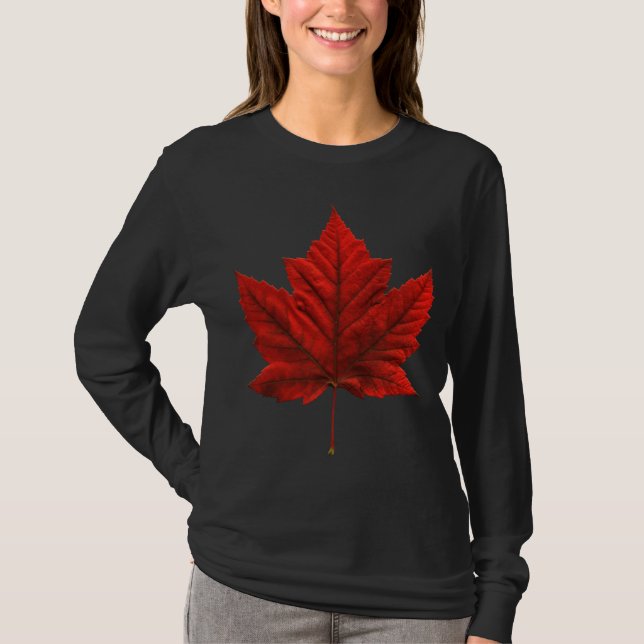 Women's Canada Shirt Souvenir Maple Leaf Shirt (Vorderseite)
