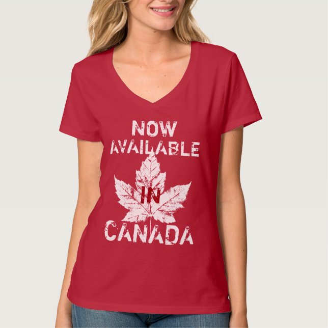 Womens Canada Shirts Funny Canada Souvenir Tops (Vorderseite)