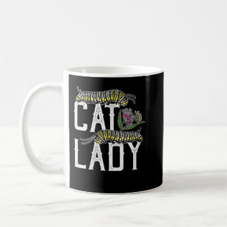 Womens Cat Lady - Funny Monarch Butterfly Caterpil Kaffeetasse